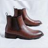 Fashion Business Low Heeled Men's Boots Chelsea Boots Leather Outdoor Formal Men Ankle Boots Luxury Brand Handmade Designer Casual Shoes