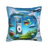 Frutiger Aero Square Pillow Case  Cushion Cover Creative Zippered Decorative Pillowcase for Home 18"x18"