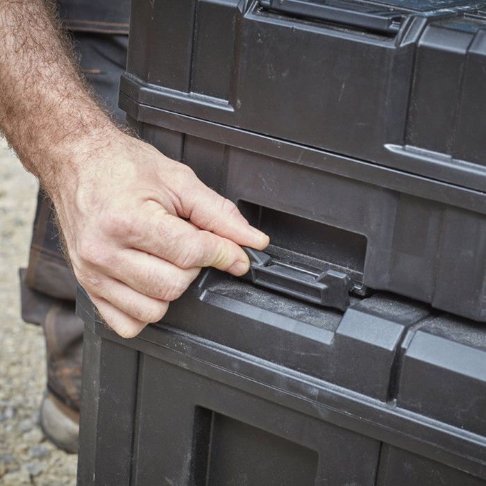 Coffre mobile stanley grand volume avec manche télescopique - fmst1-75753