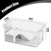 Turtle Tank with Basking Ramp Reptile Habitat Pet Terrariums for Frog Hermit Crabs Amphibians Breeding Feeding Container