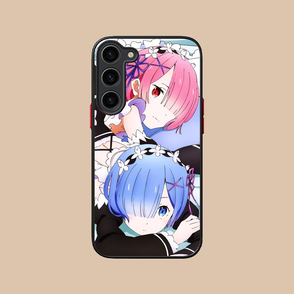 ReZero Rem Ram Silicone Mobile Phone Case for Samsung Galaxy S26 S25 S24 S23 S22 S21 Plus FE Ultra Colorful Cover
