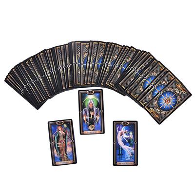 Jeu de Tarot Doré Carte et Guide de Cartes Jeu de Tarot Jouet Tarot Divination Oracles Guidance Destin Plateau Anglais Pour Cadeau de Famille
