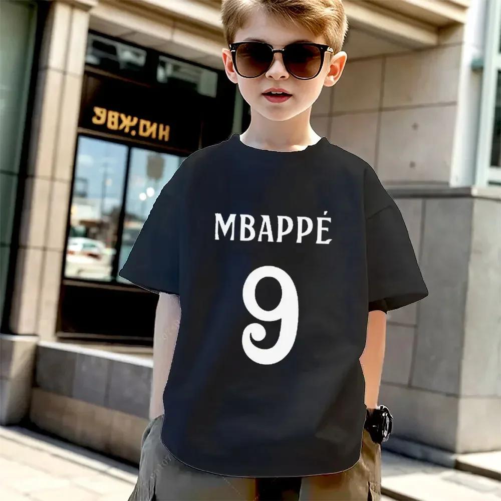 Children T-shirt Fashion Baby Cotton T Shirt Girls Boys Tshirt Football Sports Toddler Tees Summer Kids Clothes Gift Unisex Tops