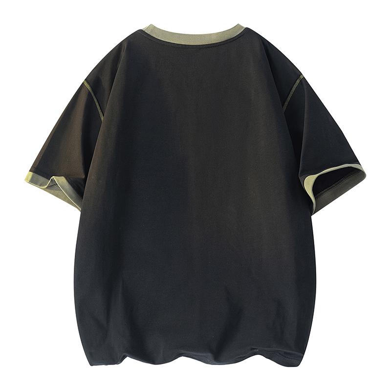 Round Neck Short Sleeve T-shirt Men's Summer Loose Casual Top