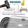 Aootf License Plate Protector- Clear Novelty Number Plate Cover With Silicone Car Tag Frame, Unbreakable Cover To Protect Front Or Back License Plate