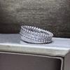Diamond Geometric Ring For Women, Sparkling Temperament French Versatile Jewelry, Fashion Daily Accessories