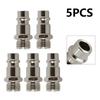 5pcs For Euro Fittings 1/4in For BSP Male Quick Release Air Line Coupler Connector Fitting High Strength Pneumatic Tool