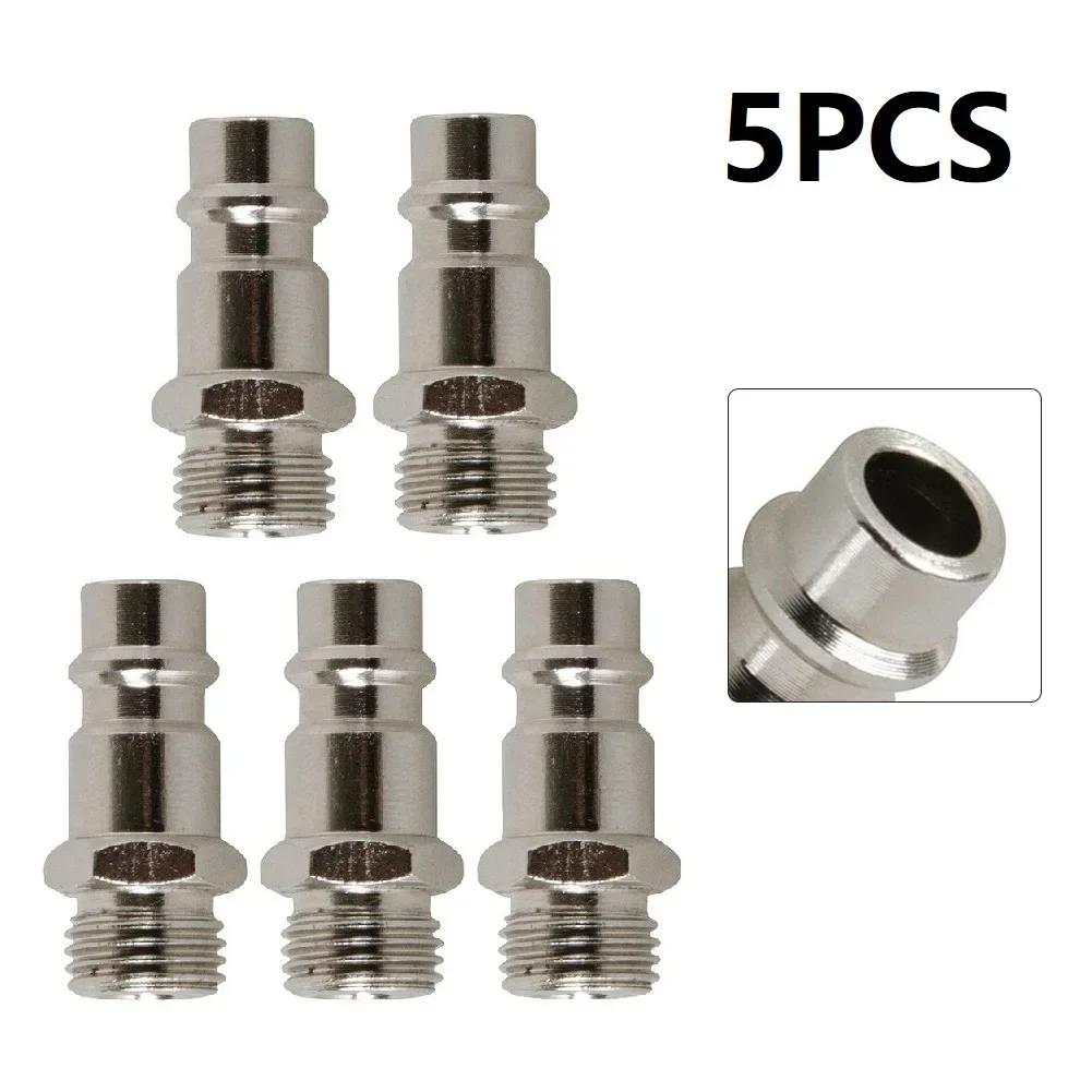 

5pcs For Euro Fittings 1/4in For BSP Male Quick Release Air Line Coupler Connector Fitting High Strength Pneumatic Tool China Mainland