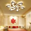 Artistic Flower Ceiling Lamp Unique Petal Design LED Light for Home Dimmable Modern Fixture for Bedroom Living Room Decor