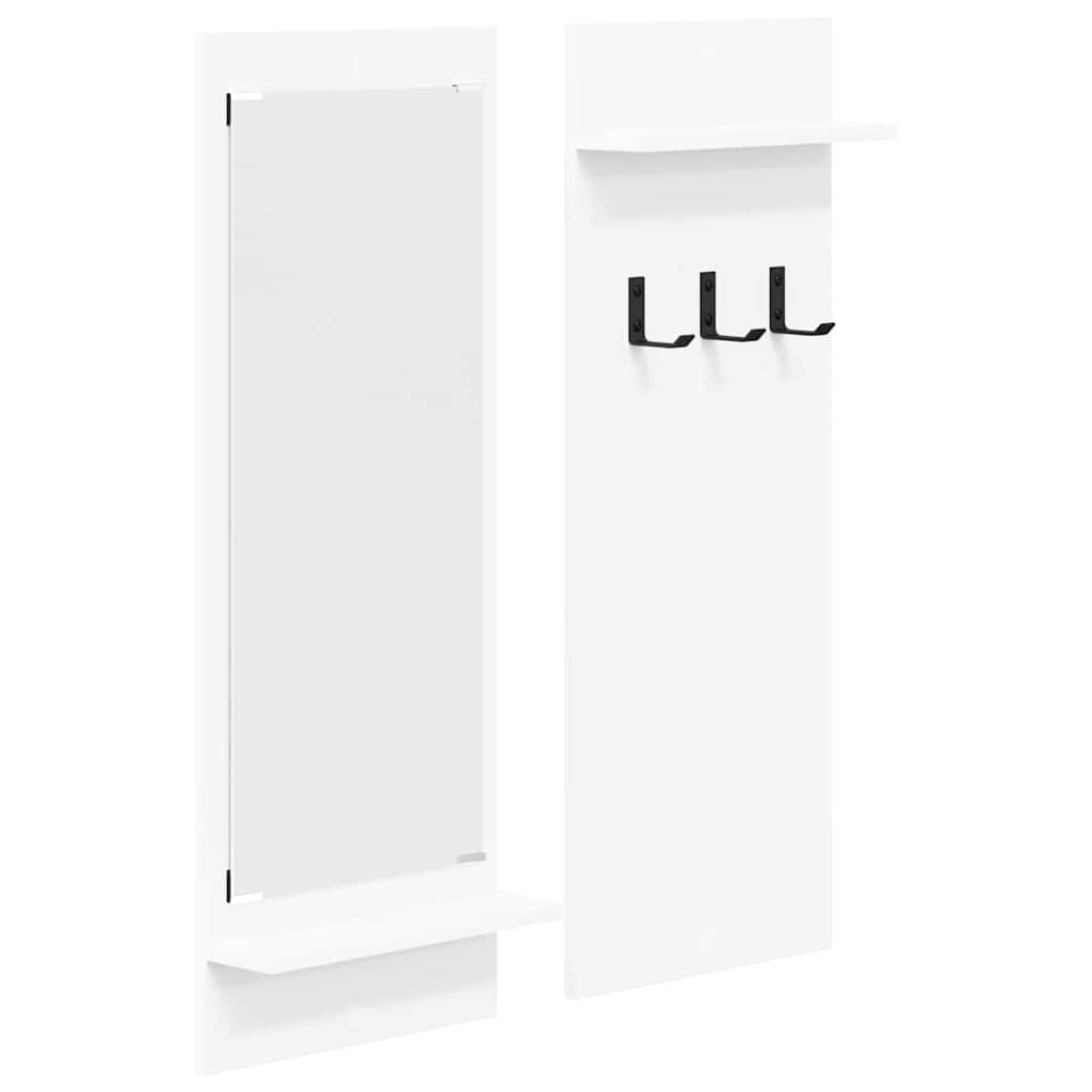 Wall Mounted Nightstand White 70 x 10 x 90 cm Engineered Wood