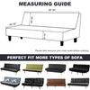 Folding Sofa Bed Cover Polyester Elastic Armless Couch Cover Futon Slipcover Protector