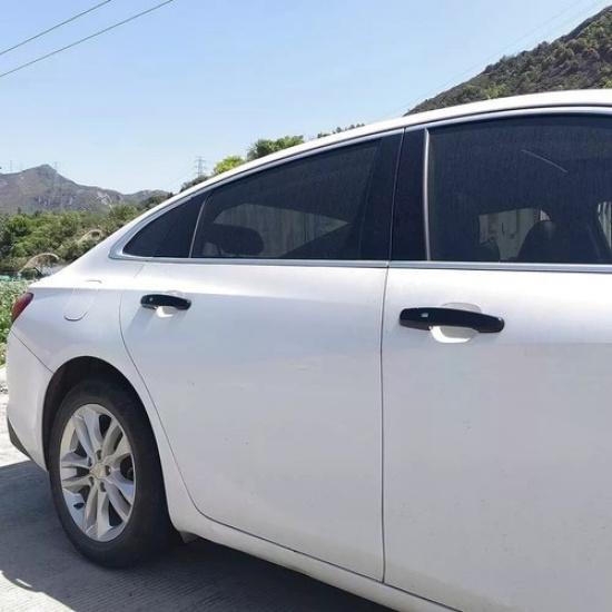 For Chevy Equinox 18-22 Malibu Traverse Black Door Handle Cover 2 Smart Keyhole