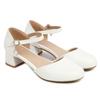 Riemchen Niedrige Absätze Damen Mary Janes Schuhe Sommer Bequem Elegant Kurze Absätze Party Hochzeit Büroschuh Mädchen Große Größe