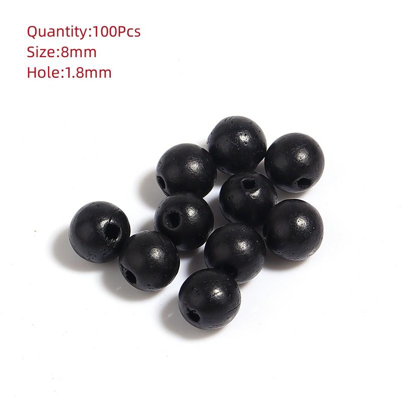 Natural Eco-Friendly Wooden Beads Round Heart Large Hole Loose Spacer Wood Beads For Jewelry Making DIY Charm Bracelets Necklace