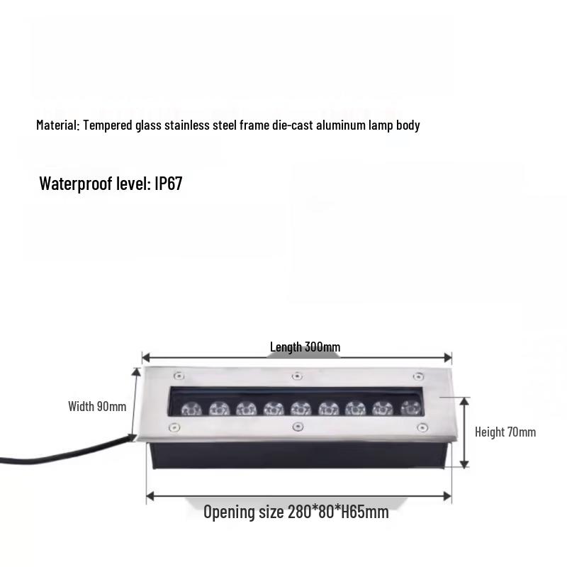 LED Linear Outdoor In-ground Light