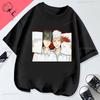 Das Sommer Hikaru Starb Niedliches Anime-Shirt Baumwolle Rundhals Kreativität Ästhetik Jugend Unisex Grafische T-Shirts Goth Hemd Kleidung