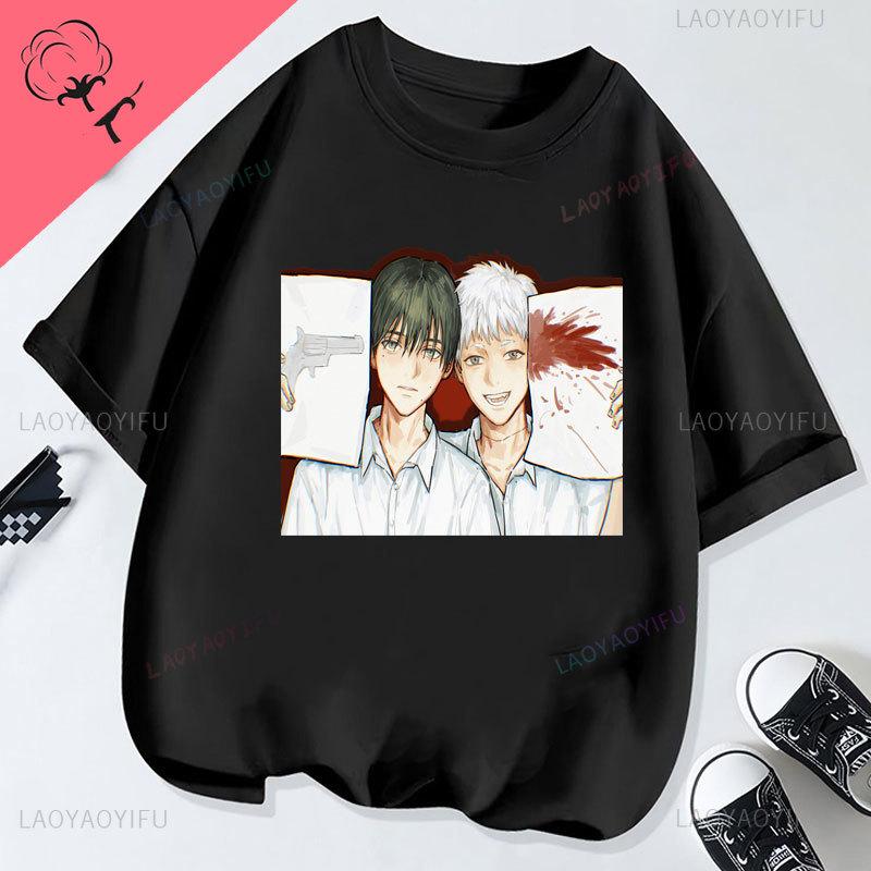 Das Sommer Hikaru Starb Niedliches Anime-Shirt Baumwolle Rundhals Kreativität Ästhetik Jugend Unisex Grafische T-Shirts Goth Hemd Kleidung