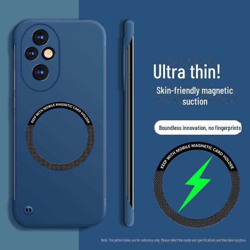 

Чехол Honor 200/200 Pro Frameless Magnetic Car Mount: Ультратонкий, полузакрытый, устойчивый к падениям, твердый корпус Honor 200