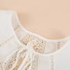 Bowknots Detachable Fake Collar Shawl for Women Sweater Blouse Lace Hollow Half Shirt Blouse False Collars Shawl