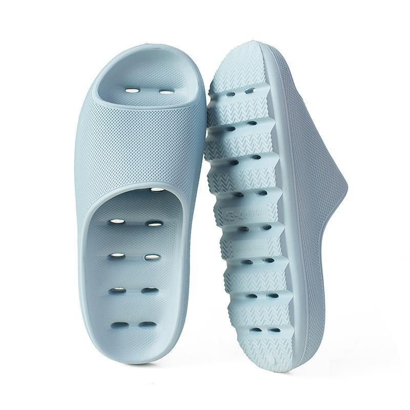 

Толстая подошва банные тапочки мужские летние домашние комнатные мягкая подошва домашние быстросохнущие водопроницаемые полые прохладные тапочки женские 43-44 (suitable for 43-44)