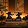 3D Geprinte Ninja Beeld Donkere Stijl Samurai Beeld Zwaardvechter Figuur Bureau Decoratie