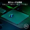 Razer A glass gaming mousepad that allows for smooth mouse operation without Features a premium tempered glass for optimal optical sensor rounded and