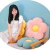 Flower Shaped Office Cushions, Solid Color Home Furnishings