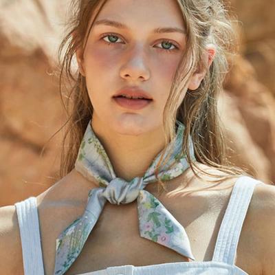 ANA MAISON Calm Place Twilly Silk Scarf [PMT-1430]