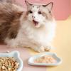 Ceramic Cats Feeding Bowl, Whisker Friendly Kitten Food Dish, Wide Shallow Pet Feeder Plate for Dry Wet Food