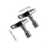 2x Drum Tuner Key Tuning Tool Built in Hole Alloy Practical Durability Sturdy for Acoustic and