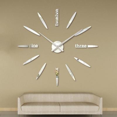 Digitale Wanduhr 3D Aufkleber Modernes Design Uhr DIY Uhr Wand Küche Uhr Wohnzimmer Quarz Nadel Wohnkultur