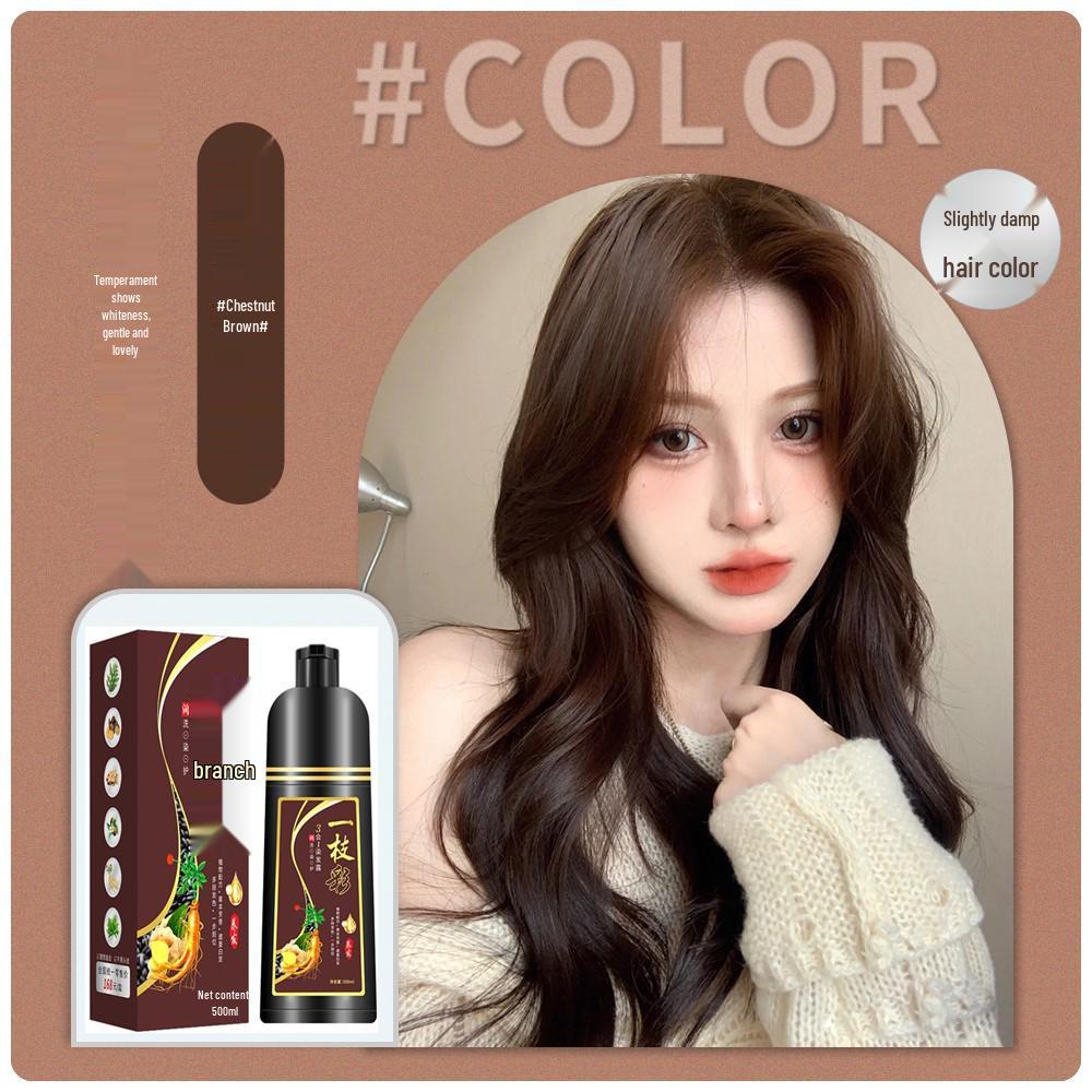 Black Qianlian Plant-Based Hair Dye - Gray Coverage Tube