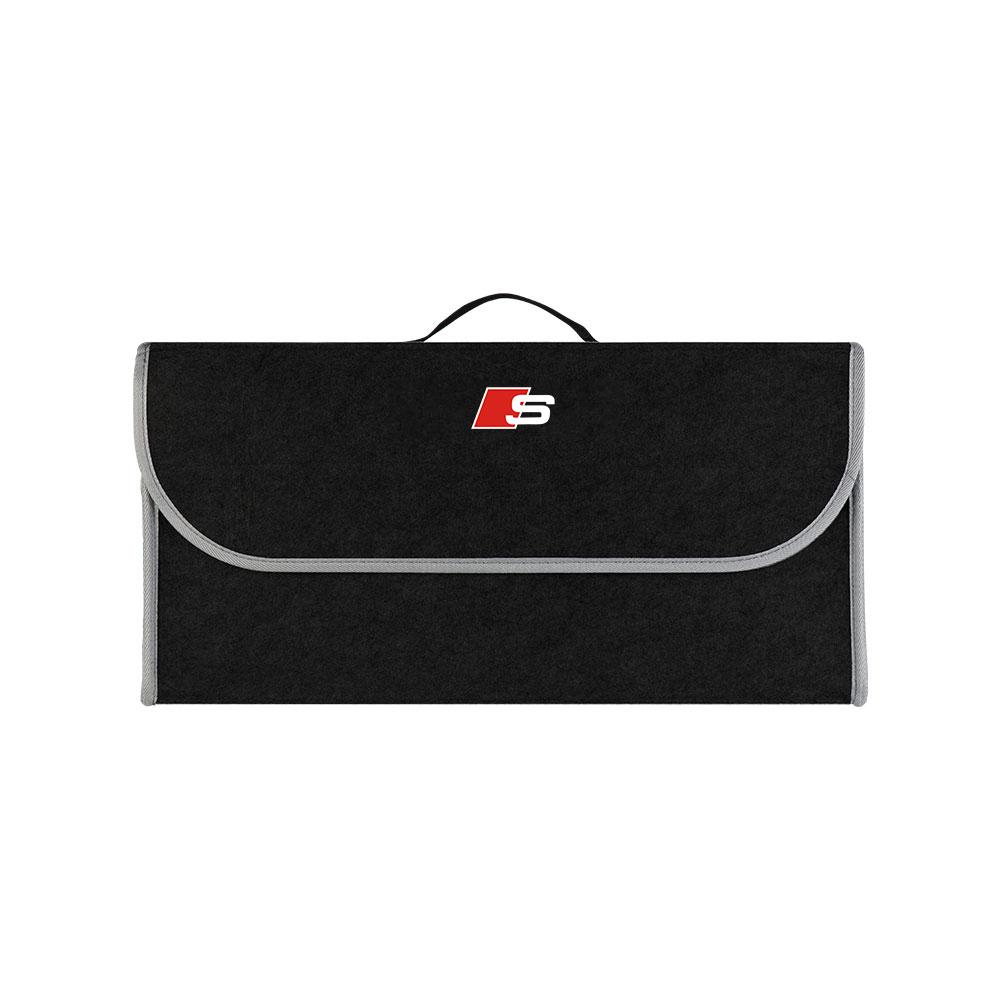 1Pcs Car Soft Felt Storage Bag Organizer Cars Foldable Trunk Bag For Audi S5 S6 S7 S4 S8 TT TTS A4 B8 A3 B6 A6 C7 C6 B7 Q5 Q7 C5 A5 B5 A7 A1 Q3 A8L Q8