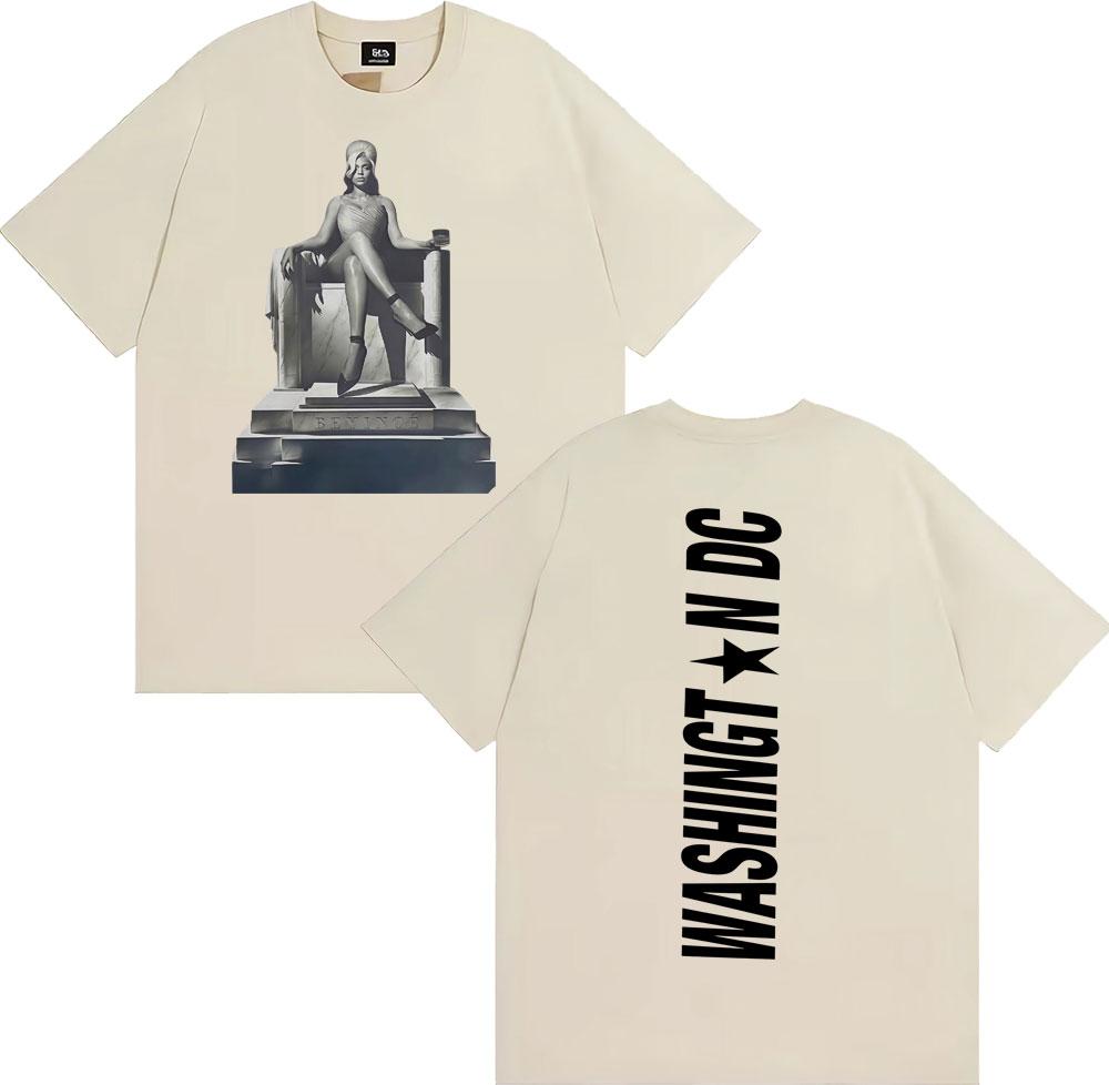 Beyonce Cowboy Carter 2025 Tour Graphics T-shirt Men Women High Street Trending Cool T Shirts Cotton Casual High Quality T Shirt