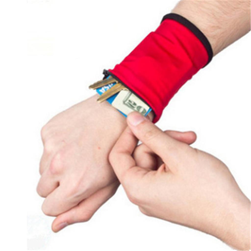 Multifunktionale Outdoor-Handgelenktasche für Abenteuerbegeisterte, Reißverschluss-Armband, zum Joggen, Fitnessstudio, Radfahren, sichere Geldbörse