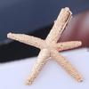 Women Hair Clip Alloy Starfish-shape Geometric Grasping Clip Hair Ornaments