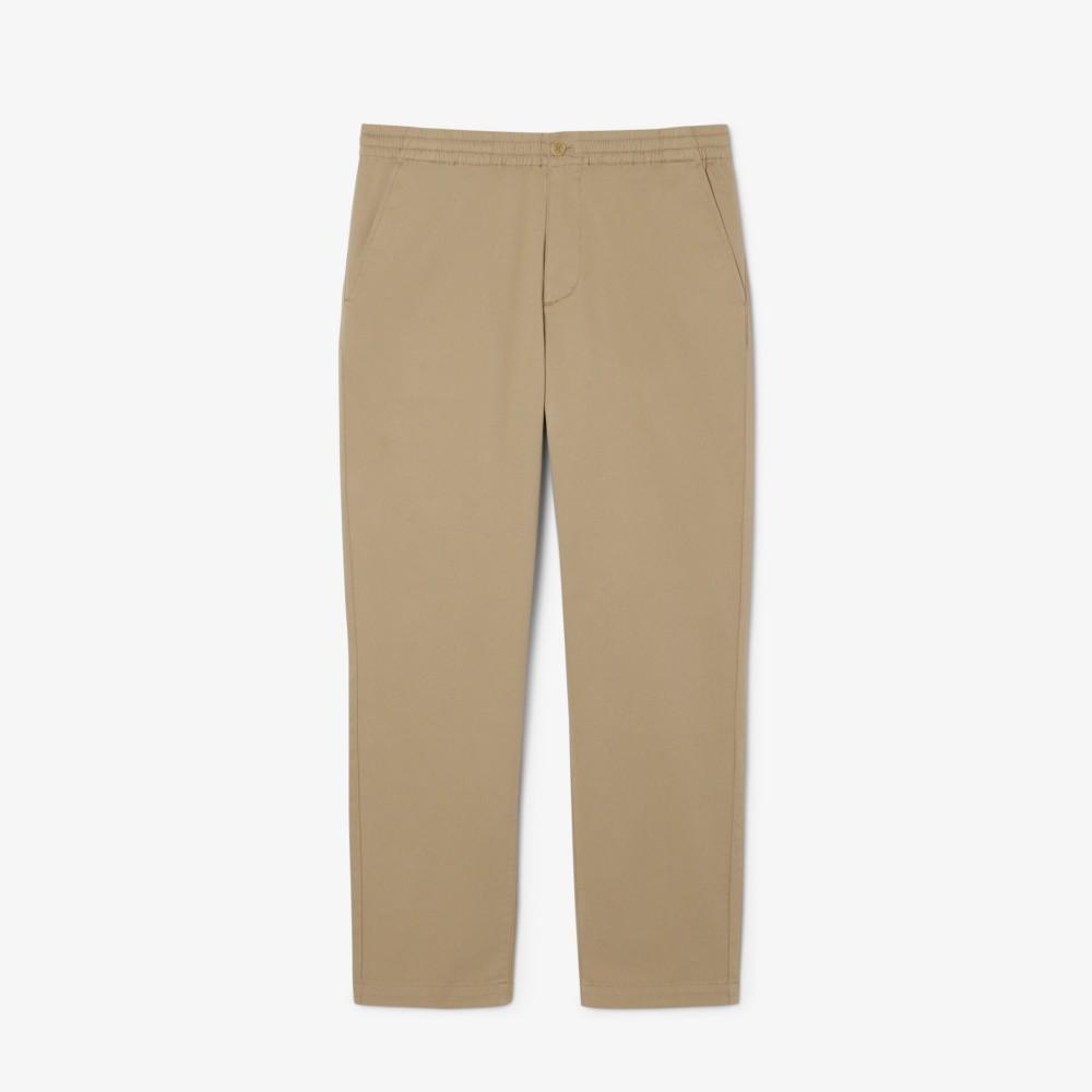[lacoste] Men's Cotton Stretch Regular Fit Banded Pants XH0062-55NCB8