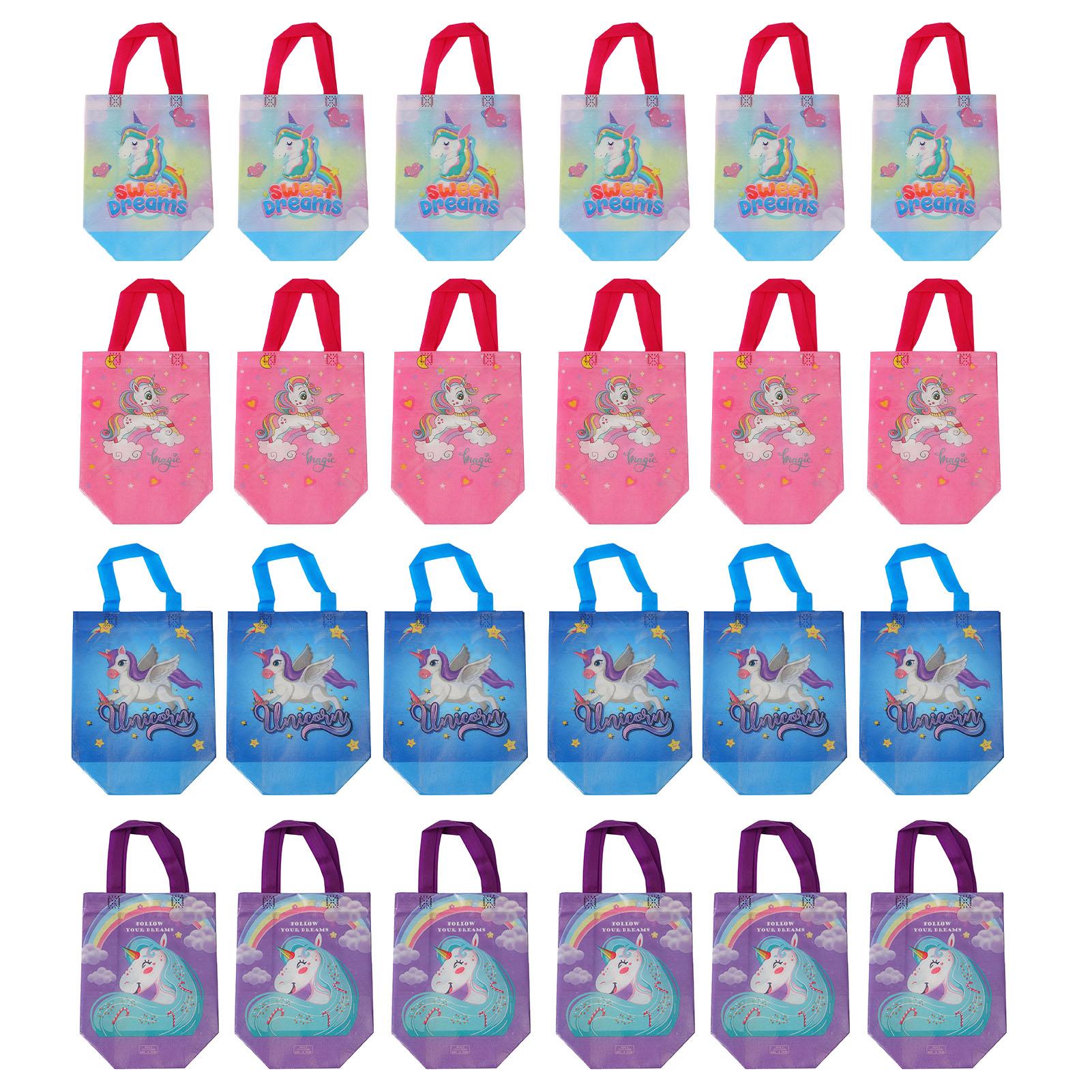 Health & Beauty Product 24Pcs Cartoon Treat Bag Party Favor Bag Nonwoven Cute Cartoon Party Gift Bag For Kids Birthday Party Festival