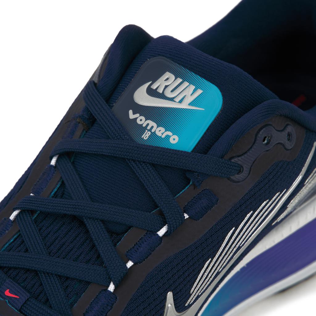 Nike Vomero 18 Blue Void Metallic Silver Herren-Sneaker Blau-Blitz Helles-Karmesinrot HM6803-401