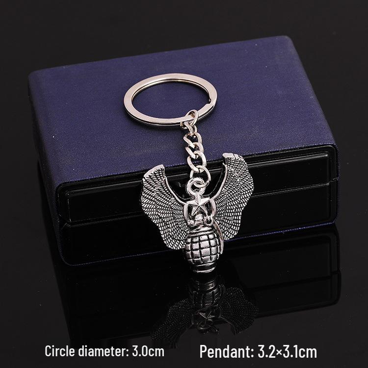 European & American Rock Guitar Keychain: Hip Hop Drip Oil Alloy Pendant Charm for Women's Bags