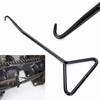 Spring Hook Exhaust Pipe Spring Steel T-handle 17.5x8.2x3cm Black