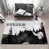 B Burzum Filosofem Fußmatte Eco Flanell Fußmatte Rutschfest Geruchlos Innenbodenmatte Weicher Kurzer Plüsch Heimmatte