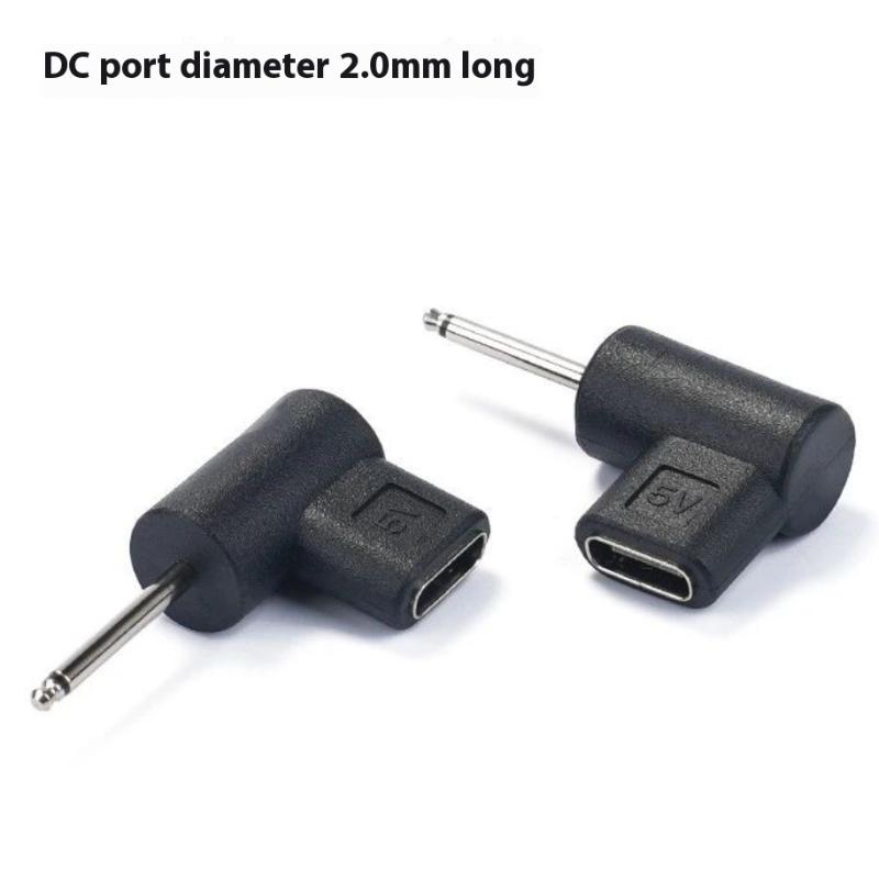 1 Stück Universal 5V TypeC auf DC 3,5x1,35mm/5,5x2,1mm/5,5x2,5mm Stecker Ladeadapter Konverter DC Stromanschluss