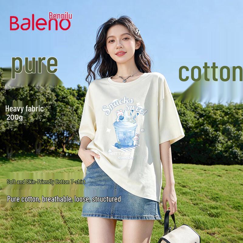Baleno Women s Pure Cotton Short Sleeve T-Shirt XL
