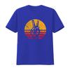 Womens Retro Peace T Shirt Love 60 S 70 Hippie Inspired Vintage Washed Breathable Top For Everyday Wear Stretched Slightly
