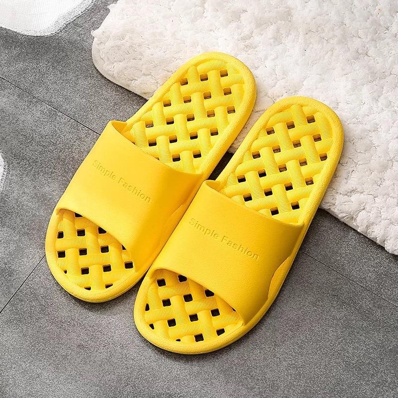 Bathroom leaking slippers hotel home couple simple home bath bathroom hollow nonslip hotel shoe support men
