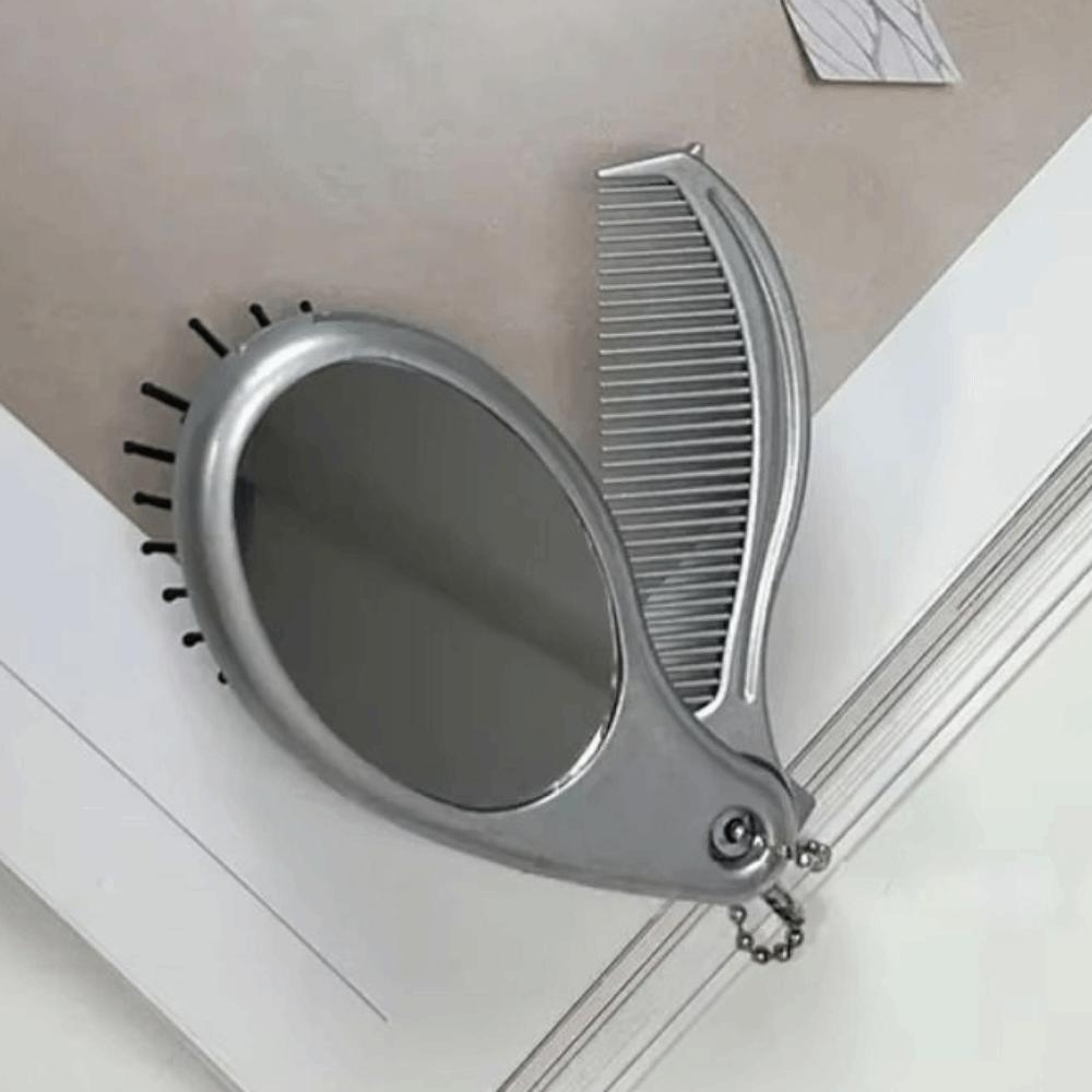 Foldable Portable Hair Brush 3 in1 Travel Massage Comb Air Cushion Comb Essential Tool