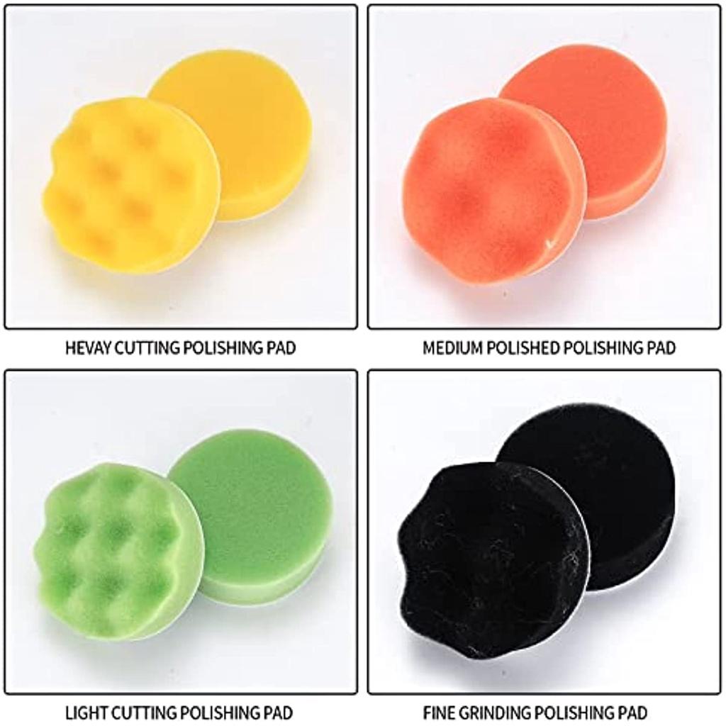 15 balení Houba na leštění auta na leštění auta Pampony na leštění na leštění na auta s adaptérem na přání z vlny