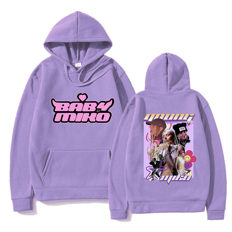 Young Miko Hoodie Funny Print Unisex Men Women's Fashion Hip Hop Casual Unisex Autumn Winter Fleece Streetwear Tops