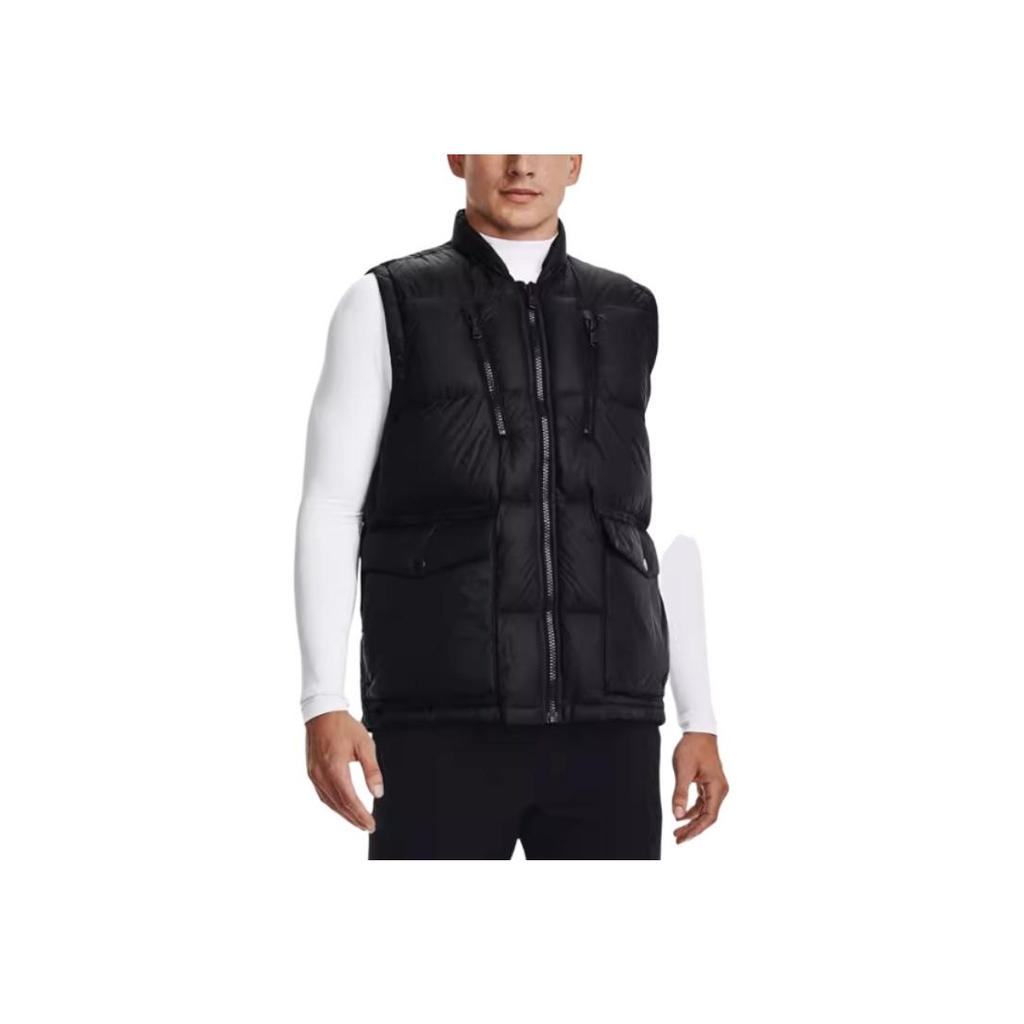 Under Armour ColdGear® Training Multi-Pocket Stand Collar Down Vest Men Vests Black 1364892-001